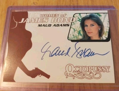 Tarjeta autógrafa Women of James Bond in Motion WA10 2003 Maud Adams como Octopussy Foto 1 de 2