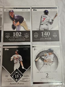 9 Mixed NUMBERED CARDS /150 /29 2007 Topps Moments & Milestones Pujols Mauer #19 - Picture 1 of 5