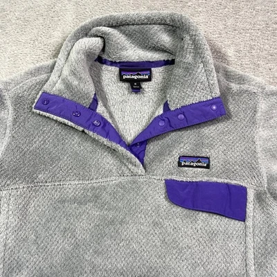 Suéter Pullover Patagonia Better Polar Gris Púrpura Para Mujer Mediano Acogedor Calidez Foto 1 de 4