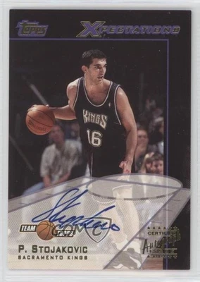 2001-02 Topps Xpectations Certified Auto Issue Peja Stojakovic #TXA-PS Auto - Image 1 of 2