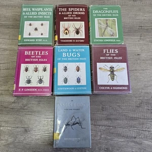 Beetles Bugs Spiders Bees Wasps Flys British Isles Warne Book Bundle X 7 - Picture 1 of 14