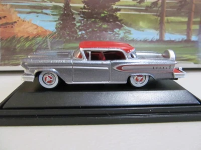 NEW Oxford Diecast Vehicles 1/87 HO car 1958 Edsel Silver Gray w/Ember Red - Image 1 of 4
