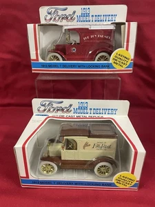 2 NIB Ertl 1913 Ford Model T Delivery Trucks - The Toy Farmer & 5 Point - Picture 1 of 9