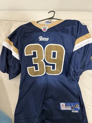 Camiseta Reebok #39 de los jugadores de la NFL #39 de los St. Louis Rams talla XL azul para hombre Foto 1 de 3