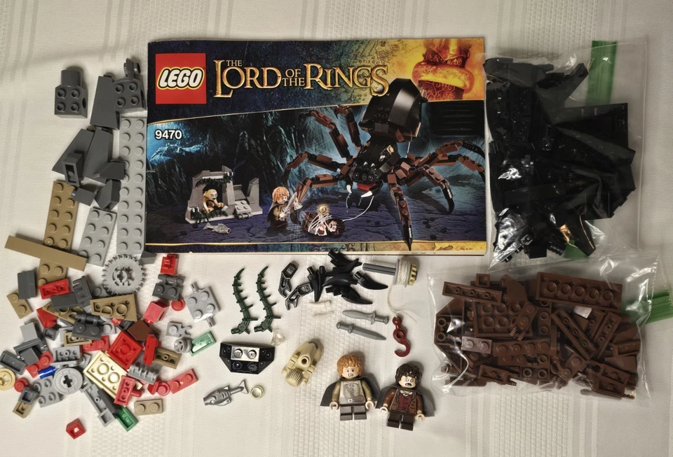 LEGO The Lord of the Rings Shelob Attacks (9470) Complete Minifigs Manual Spider - Image 1 of 4
