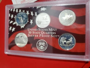 2004 S .900 Silver 50 State Quarters Series 5 SilverProof Set Mirror Finish. - Picture 1 of 10