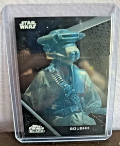 Carta Base 2022 Topps Chrome Black Star Wars #77 Boushh - Foto 1 di 2