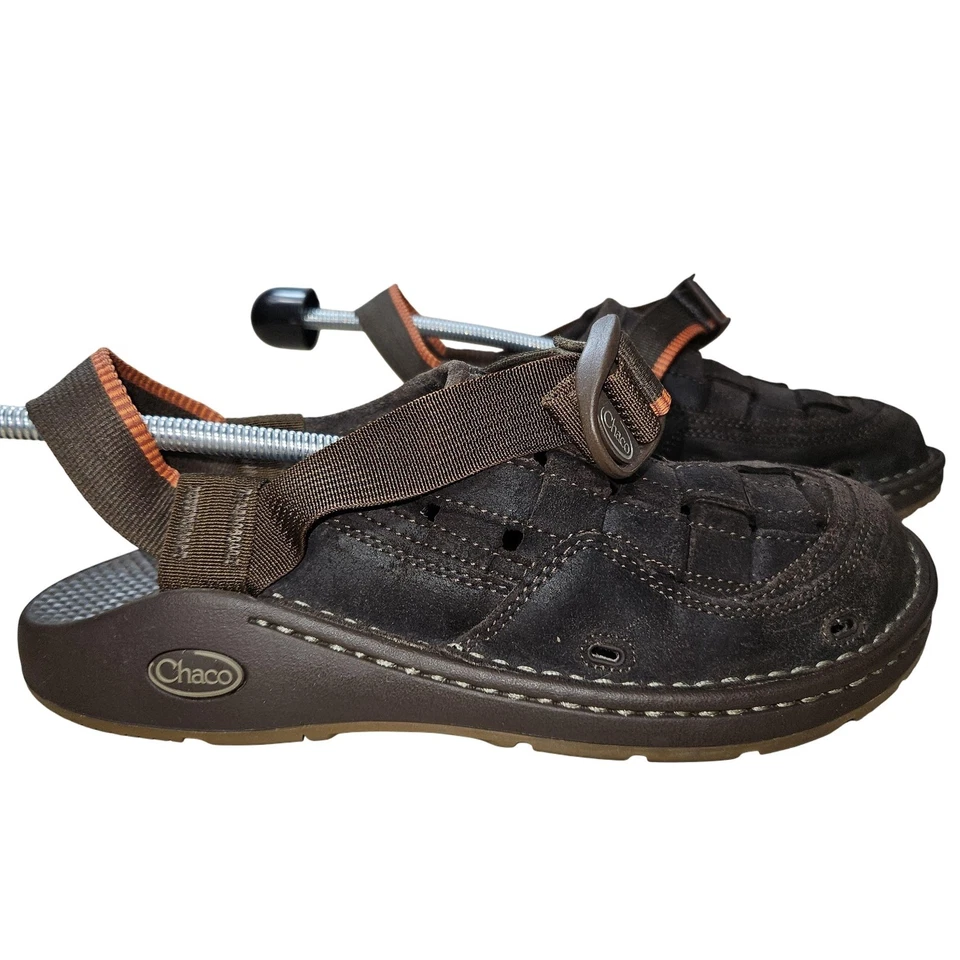 Мужские замшевые кожаные сандалии Chaco размер 9 с закрытым носком подошва Vibram для улицы - Изображение 1 из 4