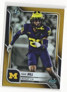 Jyaire Hill 2025 Bowman Chrome University #83 True Gold Refractor 1st/50 RC - Imagen 1 de 2