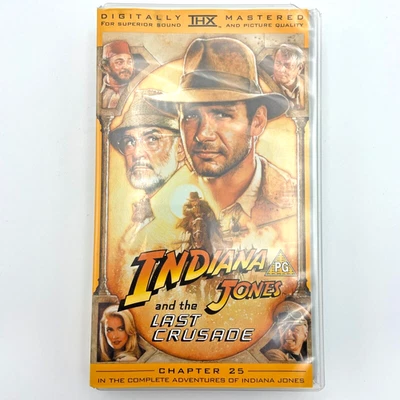 Indiana Jones and The Last Crusade VHS  Video Tape 1990 Vintage - Image 1 of 4