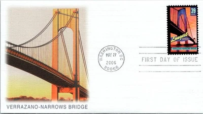 FDC 2006 SC #4052 Fleetwood Cachet, Verrazno-Narrow Bridge - DC Cancel - J18090 - Image 1 of 2