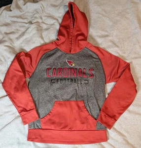 Arizona Cardinals Hoodie Mens Size Medium Famatics Pullover Red Gray NFL - Picture 1 of 4