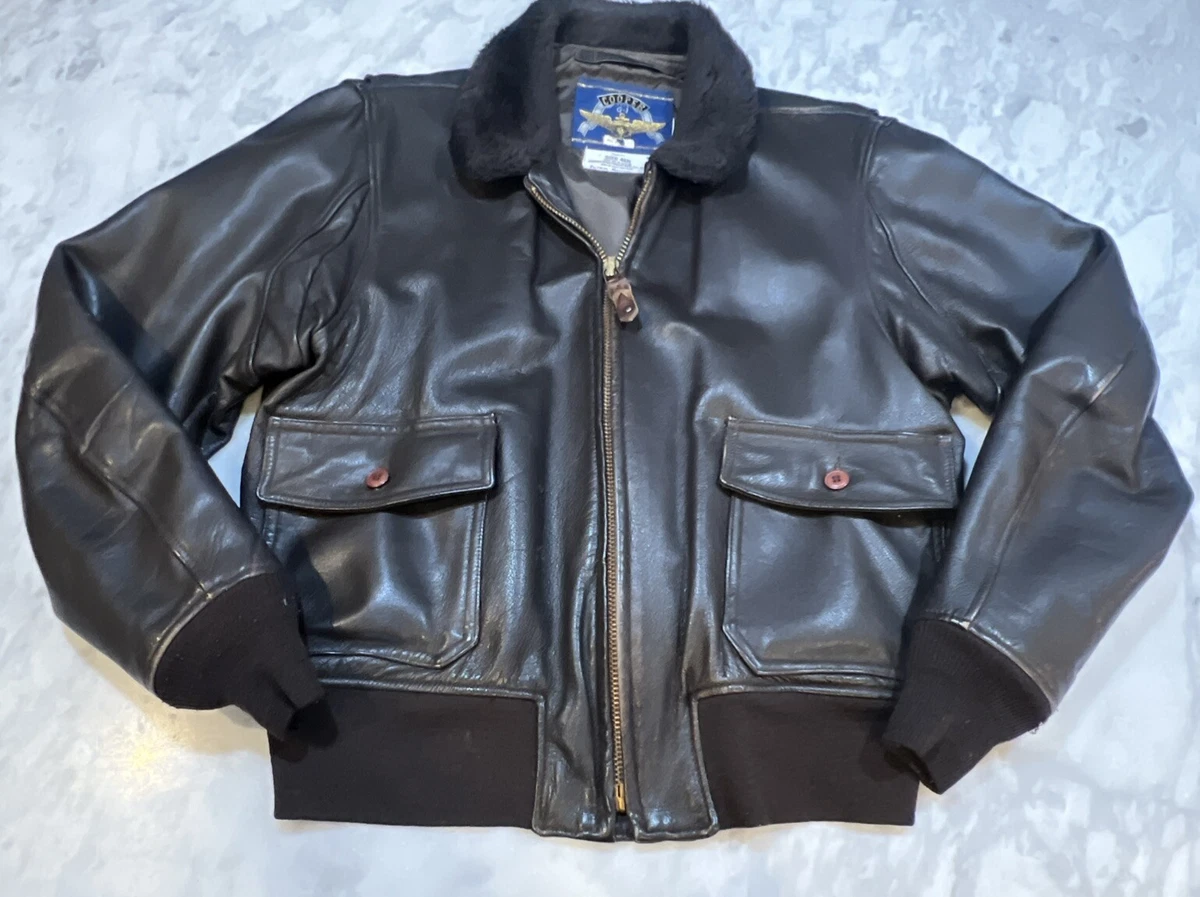 ジャケット・アウター FIDELITY vintage wash flight jacket L Vintage Fidelity Sportswear Steer Hide Leather Motorcycle