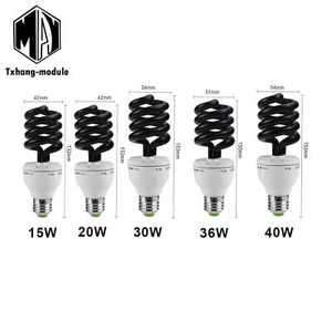 E27 15W 40W UV UltravioletFluorescent Blacklight Light Bulb Lamp CFL AC 220VA2TM - Picture 1 of 14