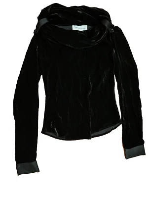 Viktor & Rolf black velvet blouse top Size I 40 UK 8 US 4 - Image 1 of 4