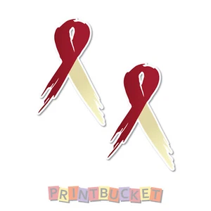 Head and neck cancer awareness sticker 2 pack 120mm waterproof vinyl - Picture 1 of 1