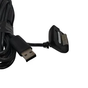 NYKO Microsoft Xbox 360 Game Controller USB Charging Cable Cord Black - Picture 1 of 3