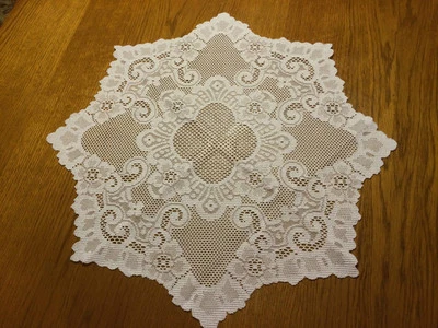 Heritage Lace Polyster "White" Cleremont Round Doliy 20"  (56) - Image 1 of 2
