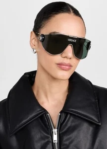 NEW VERSACE MOD 2268 1000/3H SHIELD VE2268 10003H UNISEX SUNGLASSES - Picture 1 of 12