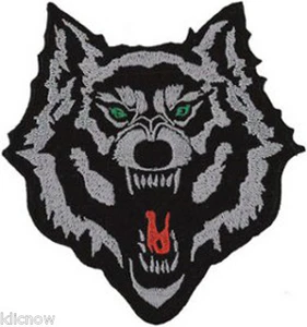 PARCHE BORDADO LOBO 10CM x 11CM (4 1/4 x 4") - Imagen 1 de 1