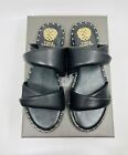 Vince Camuto Women's Palennie Puffy Flat sandals shoes slip on black