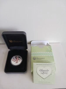 2014 Tuvalu Silver 1/2 Oz. Proof Coin Forever Love - Picture 1 of 3