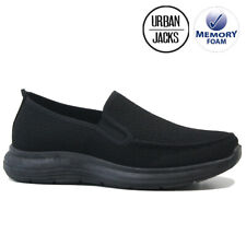 MENS CASUAL SLIP ON TRAINERS MEMORY FOAM WALKING RUNNING JOGGING GYM  SHOES SIZE