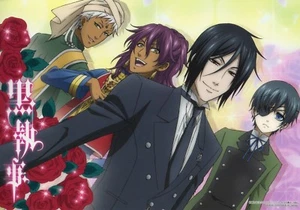 tablero mediano Shitajiki Black Butler Kuroshitsuji anime Sebastian Ciel Agni - Imagen 1 de 2
