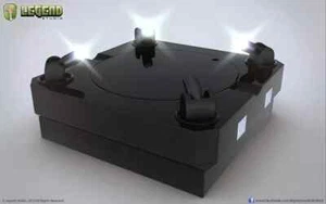 MASTER LIGHT REVOLVING STAGE 01 - BLACK - DOLL HOT TOYS - BASE ROTANTE CON LUCI - Foto 1 di 3