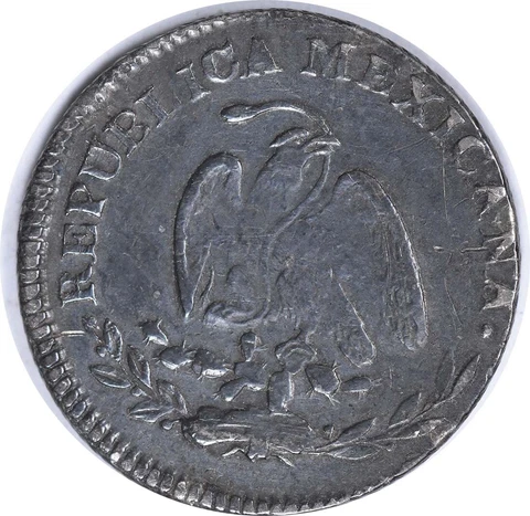1869 Ca Mexico 10 Centavos KM401.1 EF Uncertified #133 Cover