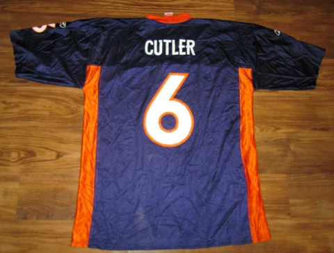 NFL Denver Broncos Jay Cutler Mens Jersey, Reebok, Blue, Printed, Size XL, EUC Cover