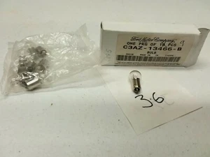 9X RARE NOS FORD C3AZ-13466-B LAMP BULBS MULTIPLE USES 1963-2000 SHELBY FALCON T - Picture 1 of 3