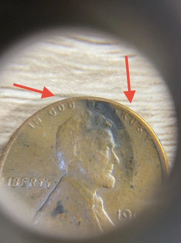 1968 D Lincoln Penny, Error RARE “ L” & “In God We Trust” On Rim - 3.09g - #31 Cover