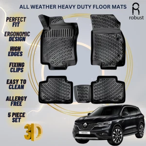 Floor Mats Liners For Renault Koleos 2016-2023 All Weather Heavy Duty Car Rugs - Picture 1 of 9
