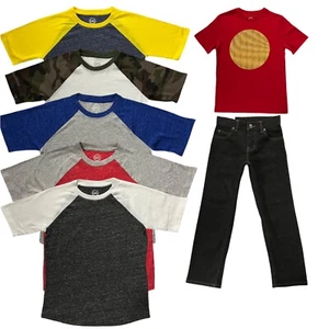 Wonder Nation Little Boys T-Shirts & Jeans Size 8 Medium Casual Stylish & Comfy - Picture 1 of 12