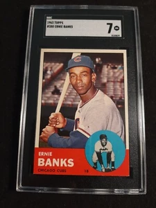 1963 Topps Ernie Banks #380 SGC NM 7 - Picture 1 of 2