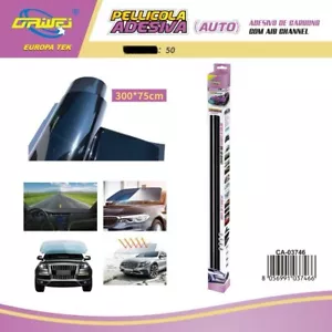 76cm X 6 Metri Pellicola Oscurante Vetri Auto Nero 5% Vlt Super Nero oscuramento - Foto 1 di 2