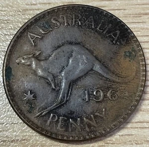1964 Australian Penny Error Coin (#75) - Picture 1 of 2