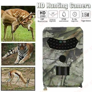 Hunting Game Trail Camera 1080P 12MP Wildlife Waterproof Cam Night Vision Motion - Picture 1 of 12