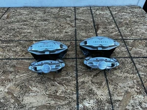 FRONT REAR AKEBONO CALIPER CALIPERS PADS SET INFINITI Q50 Q60 Q70 (14-20) OEM - Picture 1 of 11