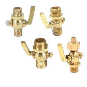 Válvula de cierre de gas combustible de 1/4"" 3/8"" 1/2"" BSP macho de drenaje de latón mascota 0,8 Mpa - Imagen 1 de 27