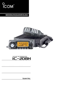 ICOM IC-208H, Bedienungsanleitung deutsch, neu - Bild 1 von 1