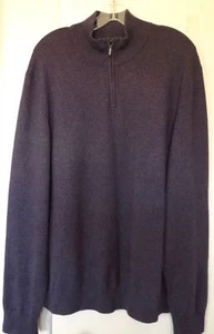 BLOOMINGDALES MENS STORE CASHMERE SWEATER SIZE XL 1/2 ZIP UP - Picture 1 of 8