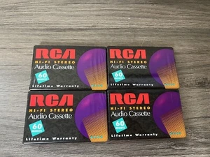 RCA HiFi Stereo Audio Leerkassette 60 Minuten Kassetten NEU VERSIEGELT RC60 4er Set - Bild 1 von 4