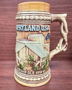 Taza rara de colección Opryland Beer Stein Amusement Park Grand Ole Opry años 70’s/80’s - Imagen 1 de 7
