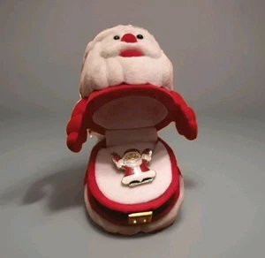 Lindo collar de Papá Noel a juego conjunto de joyero de Papá Noel cadena de 15"-17" regalo de Navidad  - Imagen 1 de 9