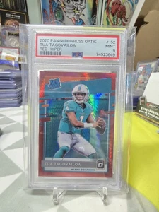 Tua Tagovailoa 2020 Donruss Optic Rated Rookie #152 Red Hyper Prizm PSA 9 Miami - Bild 1 von 2