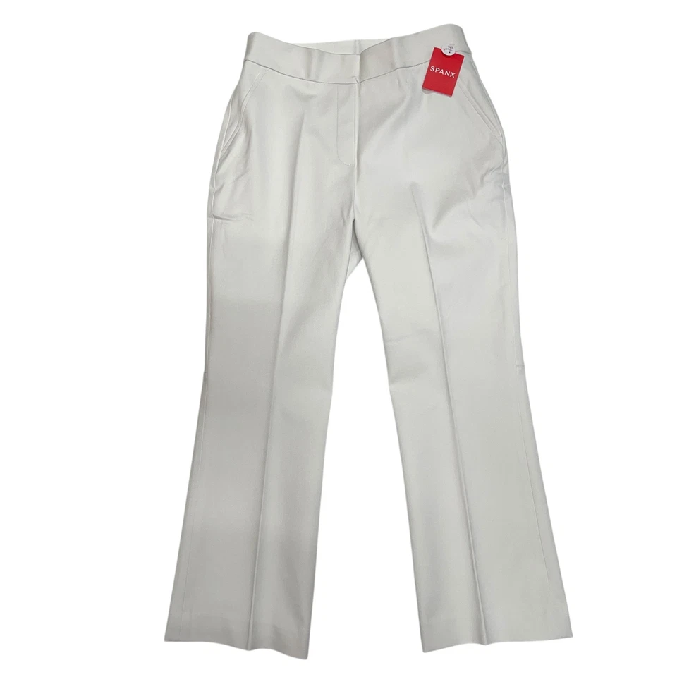 Spanx Women's On-the-Go Kick Flare Pant 20373R Classic White Medium Petite