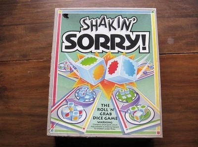Vintage 1992 Shakin' Sorry Dice Game Parker Brothers COMPLETE - Image 1 of 3