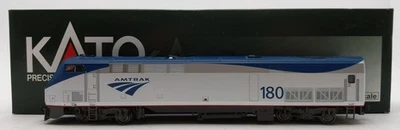 Kato 37-6118 HO Amtrak Phase V Late P42 Diesel Locomotive #180 EX/Box - Image 1 of 4